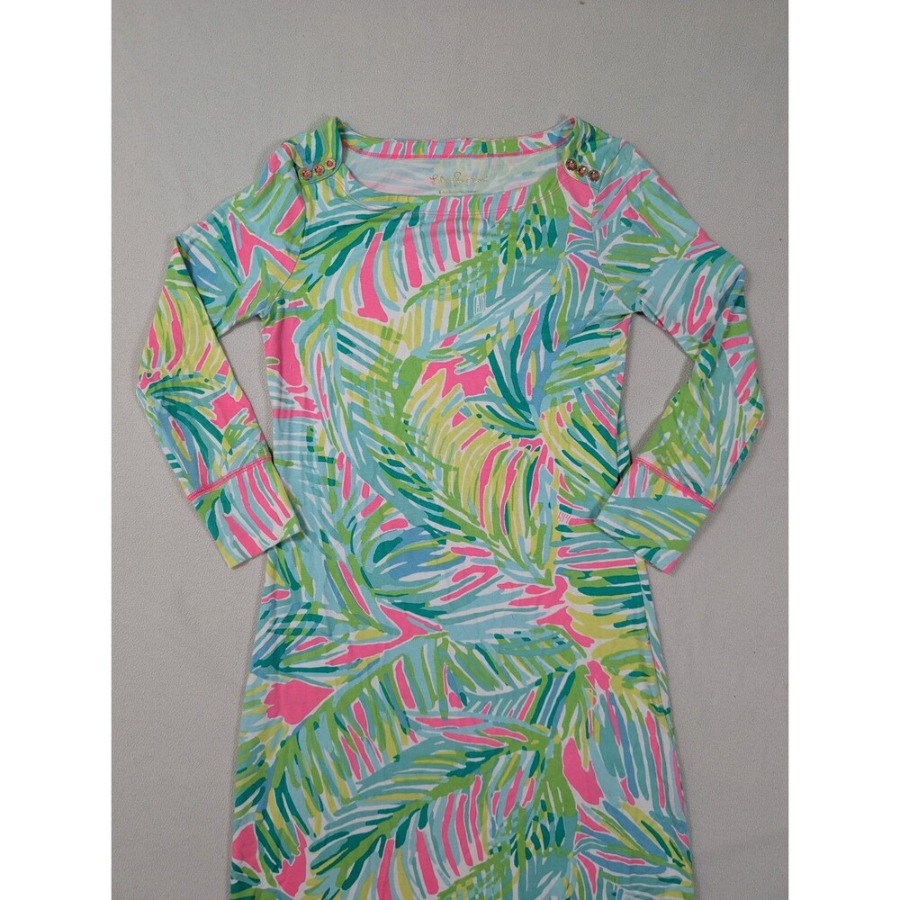 Lilly Pulitzer Sophie Dress Womens XXS Tropical Storm Floral Preppy Cruise